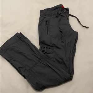 5/$30 UNIONBAY 100% Cotton Dark Grey Cargo Pants